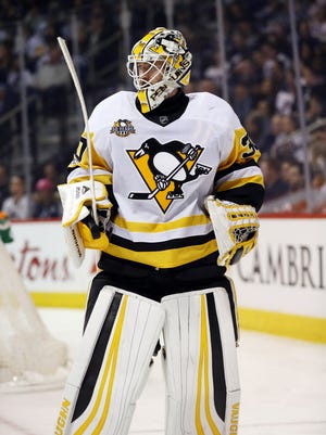 Pittsburgh Penguins goalie Matt Murray was a surprising scratch for the Penguins' playoff-opening game.