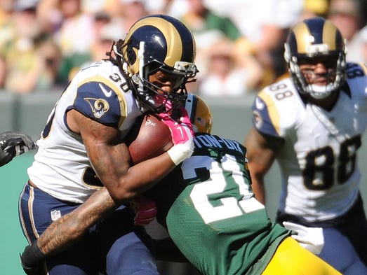 Green Bay Packers safety Ha Ha Clinton-Dix (21) tackles