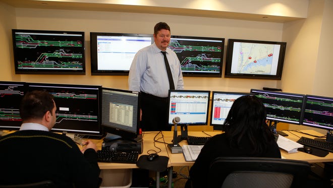 Thomas Mitchell, director of customer communications and technology for Metro-North Railroad, is seen at the Metro-North communications center in White Plains on Dec. 16, 2014.