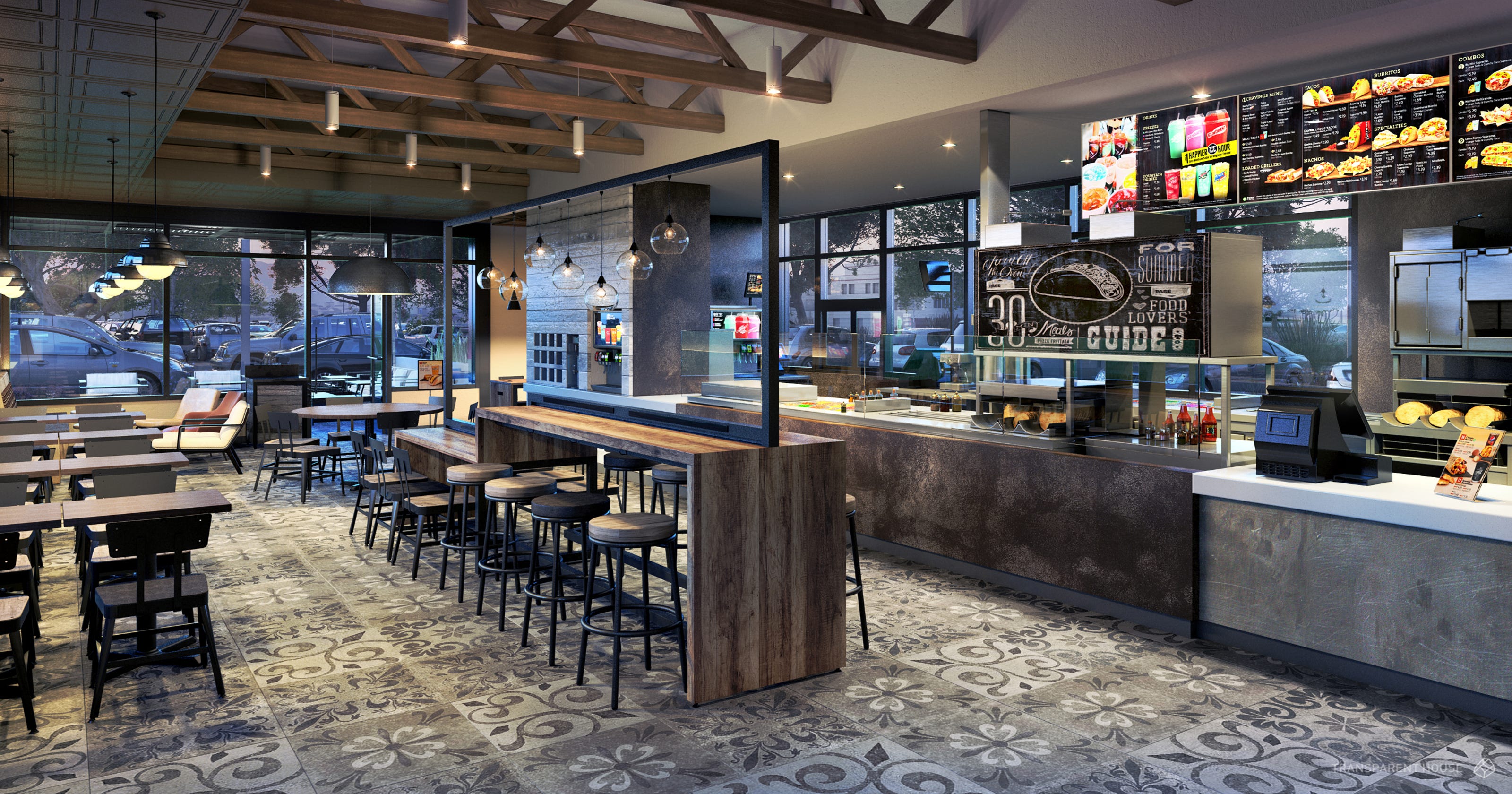 Taco Bell tests upscale interiors to boost dinner Restaurant design