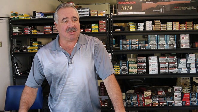Bill Malcolm owns Jersey Sportsman in Lacey. He has a federal firearms license that permits him to sell only ammunition in his Route 9 store. He wants to expand his business to include guns but so far he has been unable to obtain approval from the Board of Adjustment.