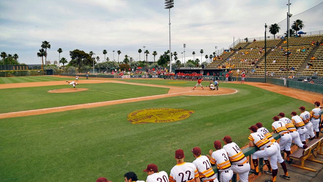 Packard Stadium, shown Sunday during Arizona State’s game against Utah, will host its final game tonight when the Sun Devils take on Abilene Christian.