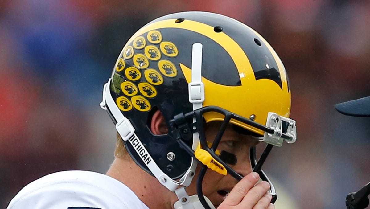 Jim Harbaugh Talks Helmet Stickers Brother John Harbaugh On Radio