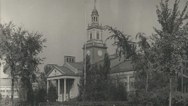 Grosse Pointe High School in Grosse Pointe Farms, Michigan. Now known as Grosse Pointe South.