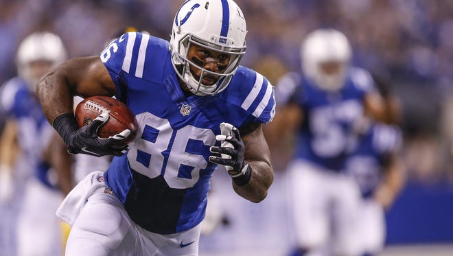 As the Colts' third-string tight end in 2016, Swoope grabbed 15 passes for 297 yards and a touchdown.