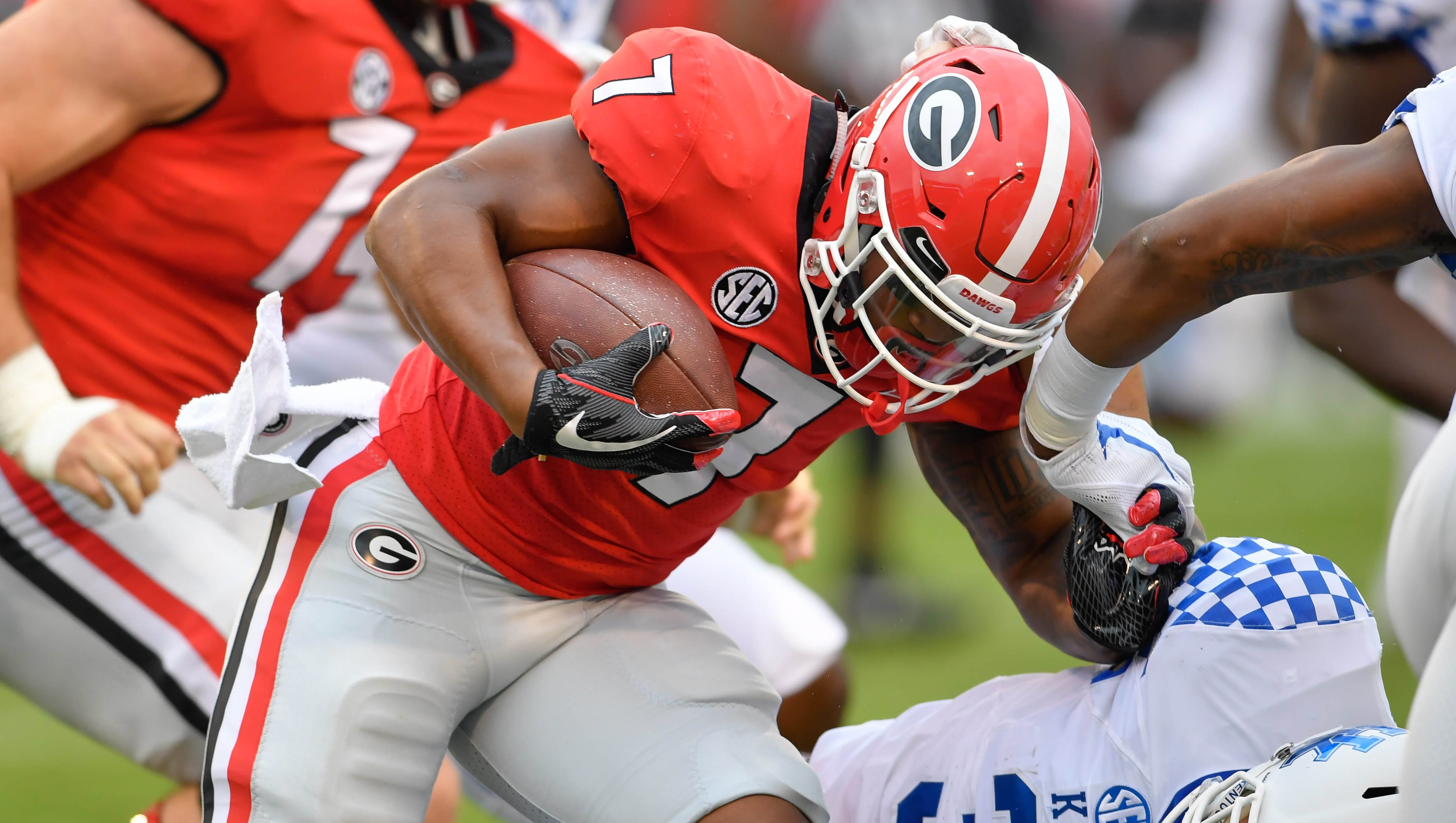 Kentucky Football Uk Defense Vs Georgia Offense