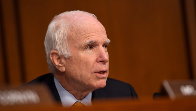 Sen. John McCain at the Comey hearing