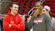 Jan. 15, 2013: Johnny Manziel chats with the Los Angeles