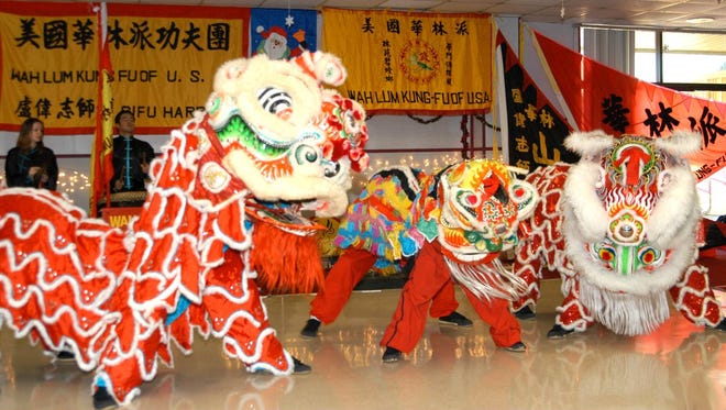 Lion dancing, a centuries-old Chinese tradition, is believed to bring luck and good fortune in the new year. Dragon dancing will be on display Sunday after the Eye of the Dragon 10K.