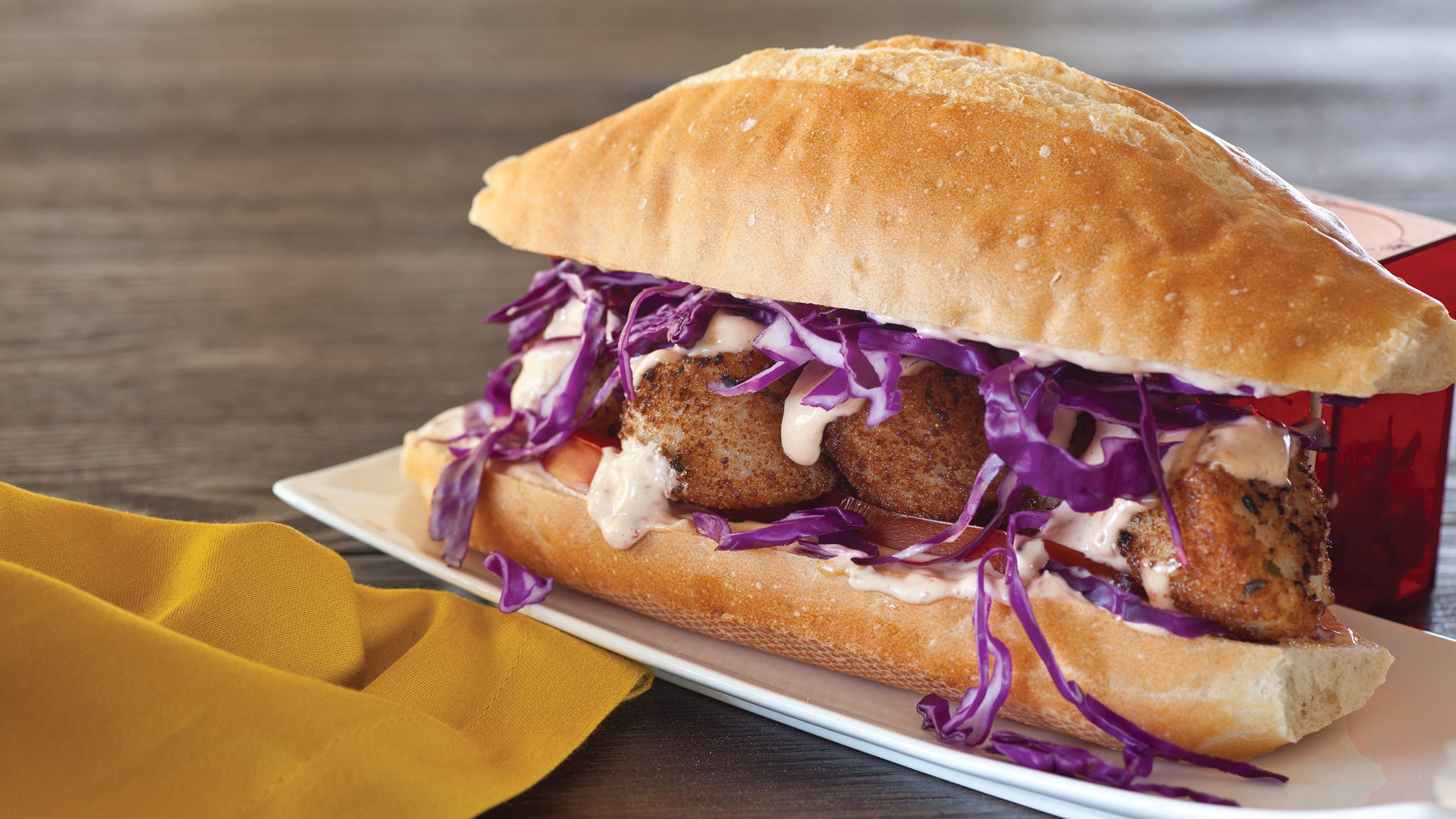 Easy to make The Algiers Boy Fried Scallop and Chipotle Po’ Boy