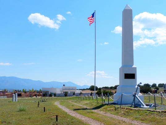 new buildings of state vets cemetery at Fort Stanton