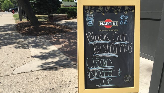 Black Cat Bistro was among the restaurants still open in East Lansing despite the boil water advisory in the city and Meridian Township.