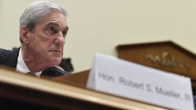 Former special counsel Robert Mueller testifies before the House Intelligence Committee on Capitol Hill in Washington, Wednesday, July 24, 2019, during a hearing on his report on Russian election interference. (AP Photo/Susan Walsh)