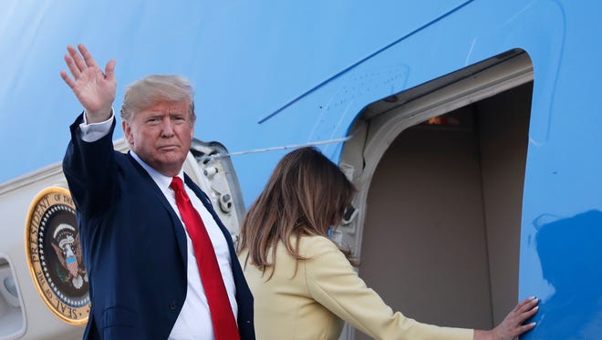 Boarding Air Force One on July 16, 2018.