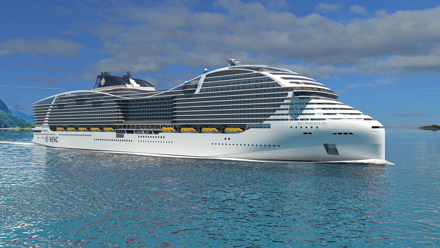 MSC Cruises New World Class ships to carry nearly 7,000 passengers