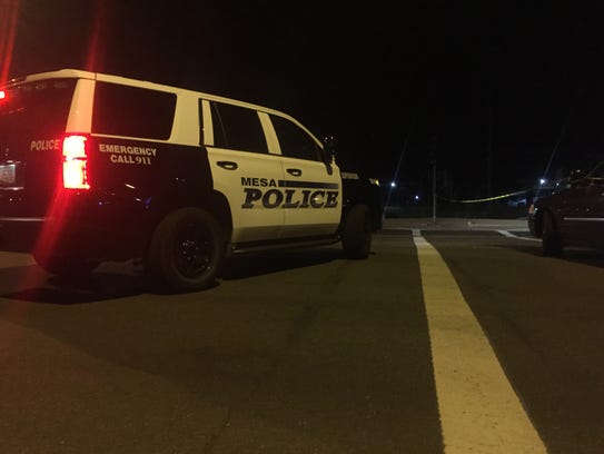 Mesa officers were at the scene of a police shooting