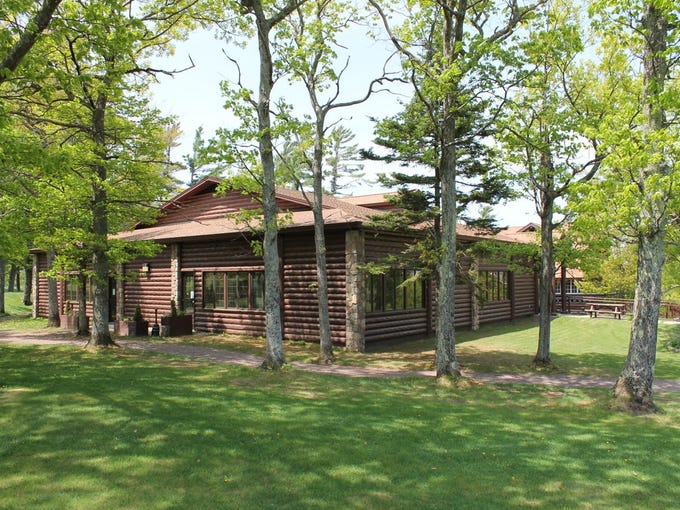 Cabin on the grounds of the Keweenaw Mountain Lodge