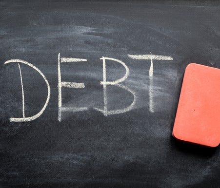 Debt can be erased if you have a plan.