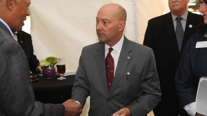 SPARTANBURG, S.C. -- Retired U.S. Navy Adm. James Stavridis (center), the 16th Supreme Allied Commander at NATO, says the the new chief of space operations must "First, study the history," to build a successful new operation.