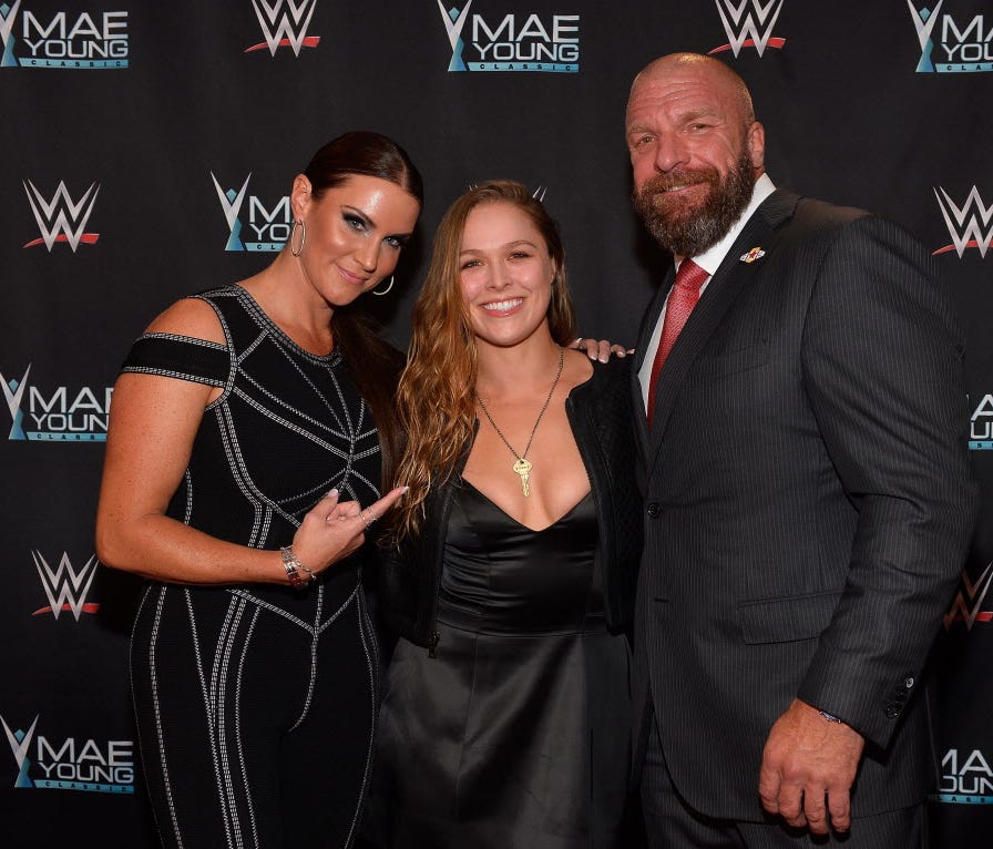 Stephanie McMahon, Ronda Rousey and 