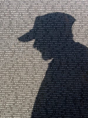 Vietnam Marine veteran Lenny Collins looks for the names of friends on the Vietnam Memorial at Veterans Memorial Park in Pensacola on Thursday, October 27, 2016.  Collins lead the effort to make the park come to fruition.