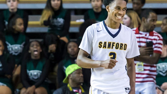Sanford's Mikey Dixon was named DSBA Boys Player of the Year and heads the All-State first team.