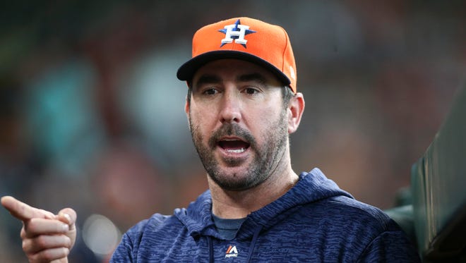 "I’ve said some pretty inflammatory things about (domestic violence)  in the past. I stand by my words," Justin Verlander said Monday.