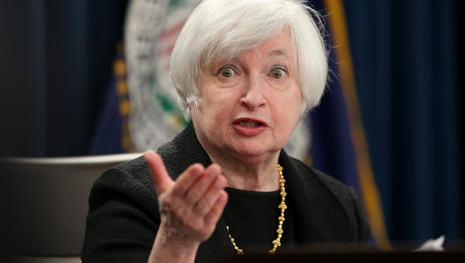 Federal Reserve Board Chairwoman Janet Yellen answers questions at a news conference following a Federal Open Market Committee meeting Sept. 17, 2015, in Washington, D.C.