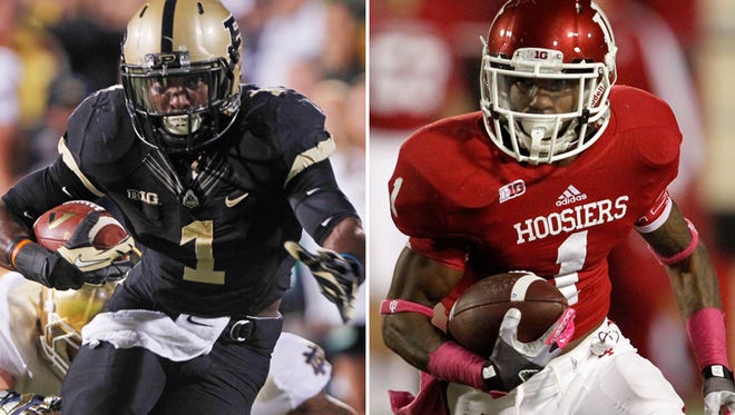 Akeem Hunt (left) and Shane Wynn (right) were named to the Hornung Award watch list for the 2014 college football season.