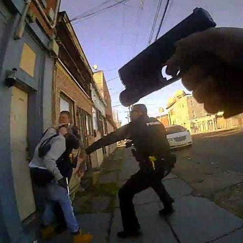 Body cam screen shot from the police-involved fata