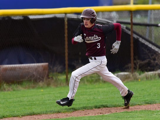 Sam Sutter singled in the fourth inning and scored