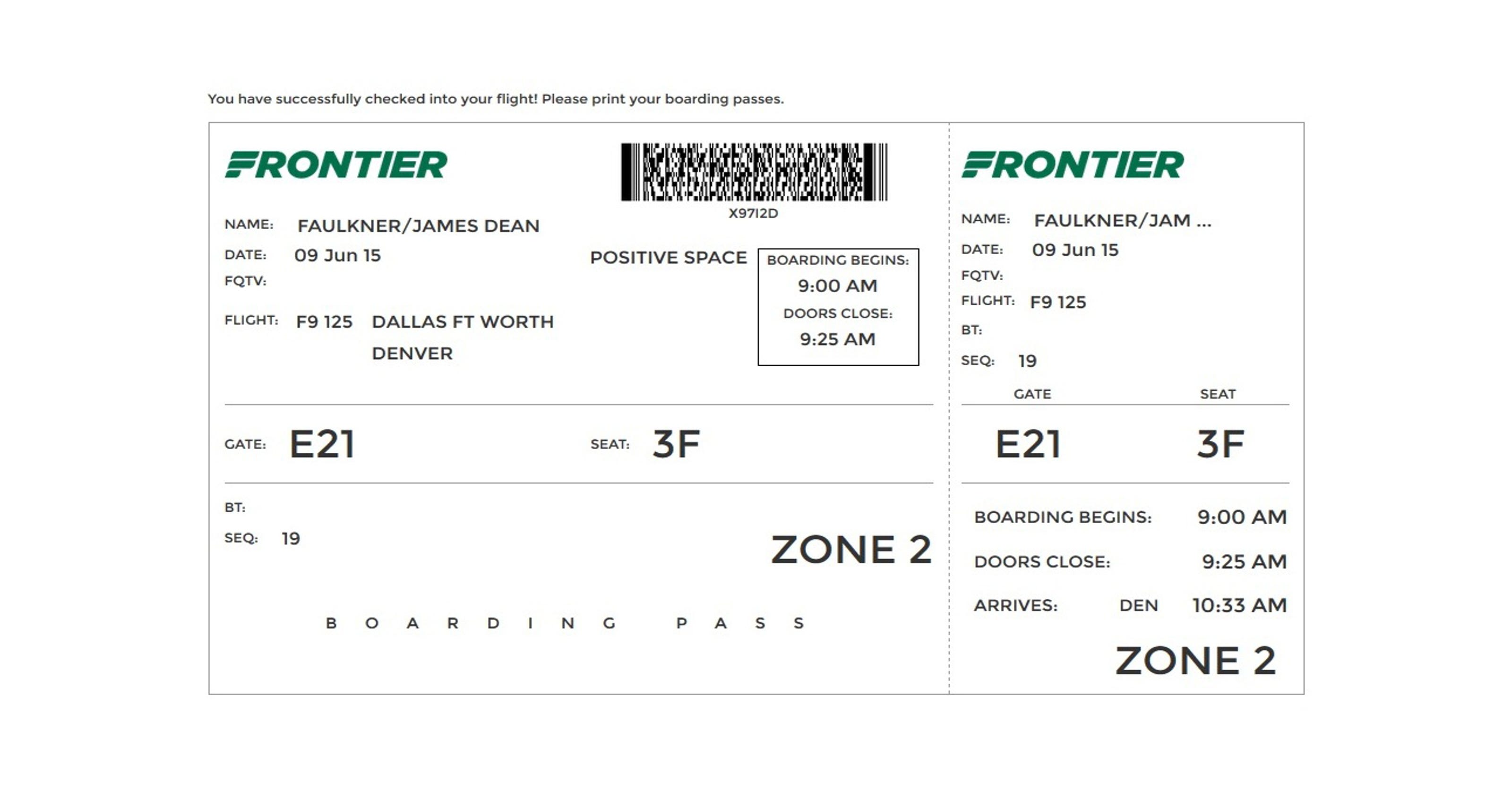 Boarding Pass