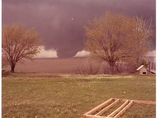Contributed photo of one of the tornadoes on Terrible