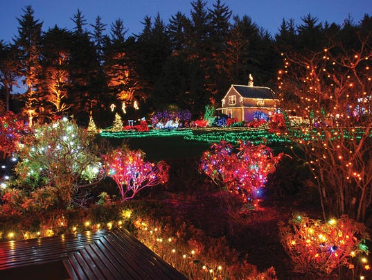 holiday lights flipped on at shore acres state park christmas lights in salem oregon