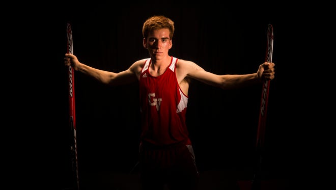 CVU's Tyler Marshall starred in cross country, outdoor track and Nordic skiing to be named the Burlington Free Press' 2017 boys high school Athlete of the Year.