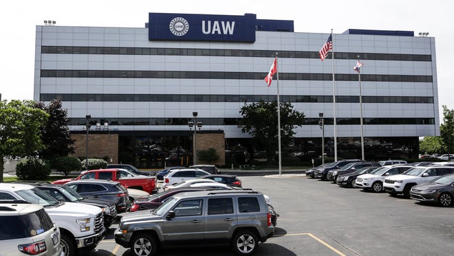 UAW headquarters, also known as Solidarity House, on Thursday, July 20, 2017 in Detroit.