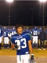 Josh Anderson is shown on the Reston, Va. high school football team he played for before he died by suicide in 2009. His death led to major changes in his county's school discipline procedures and a school public awareness campaign on suicide "Our Minds Matter."
