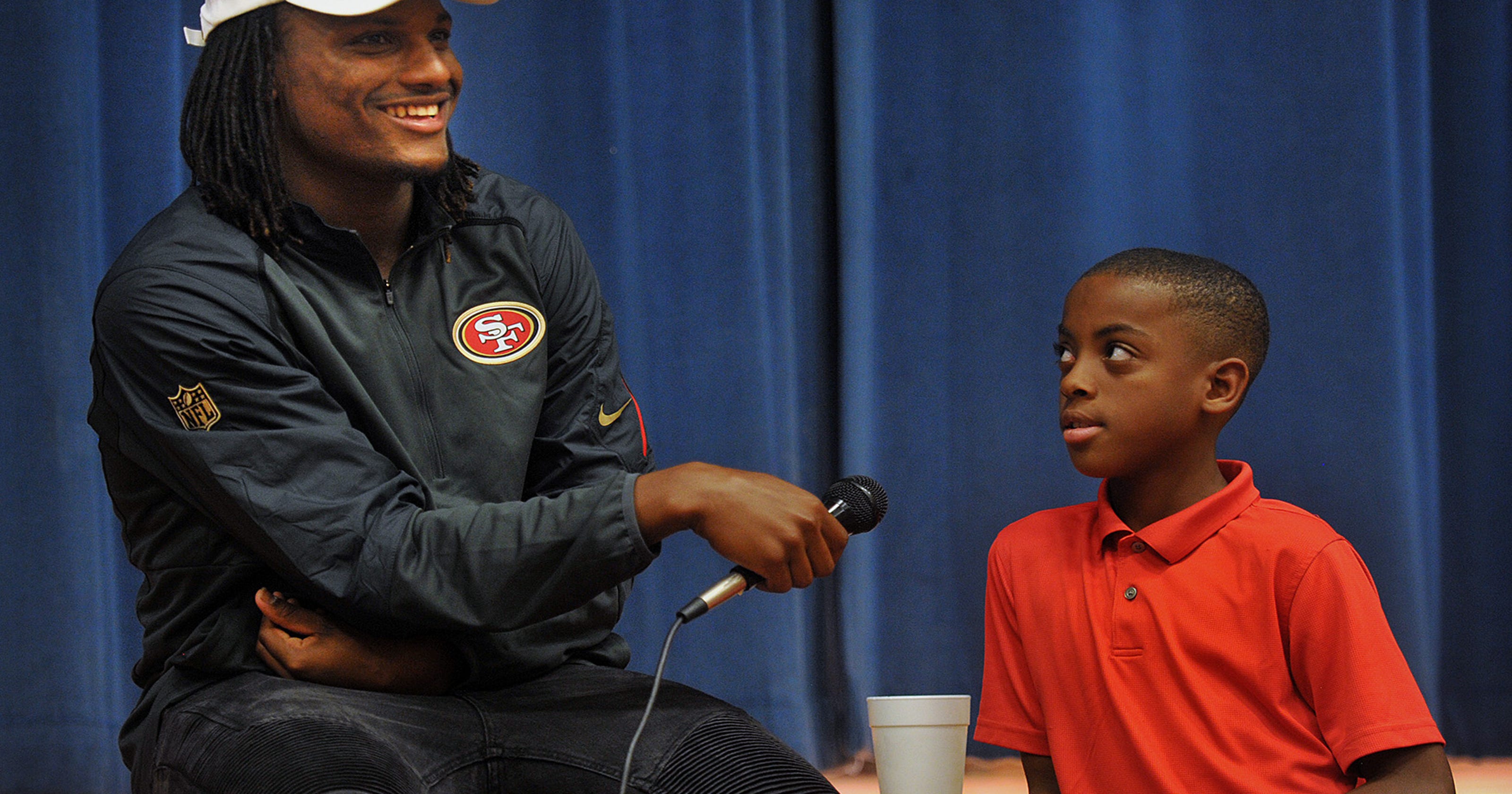 NFL player Adrian Colbert returns to speak to WF youth