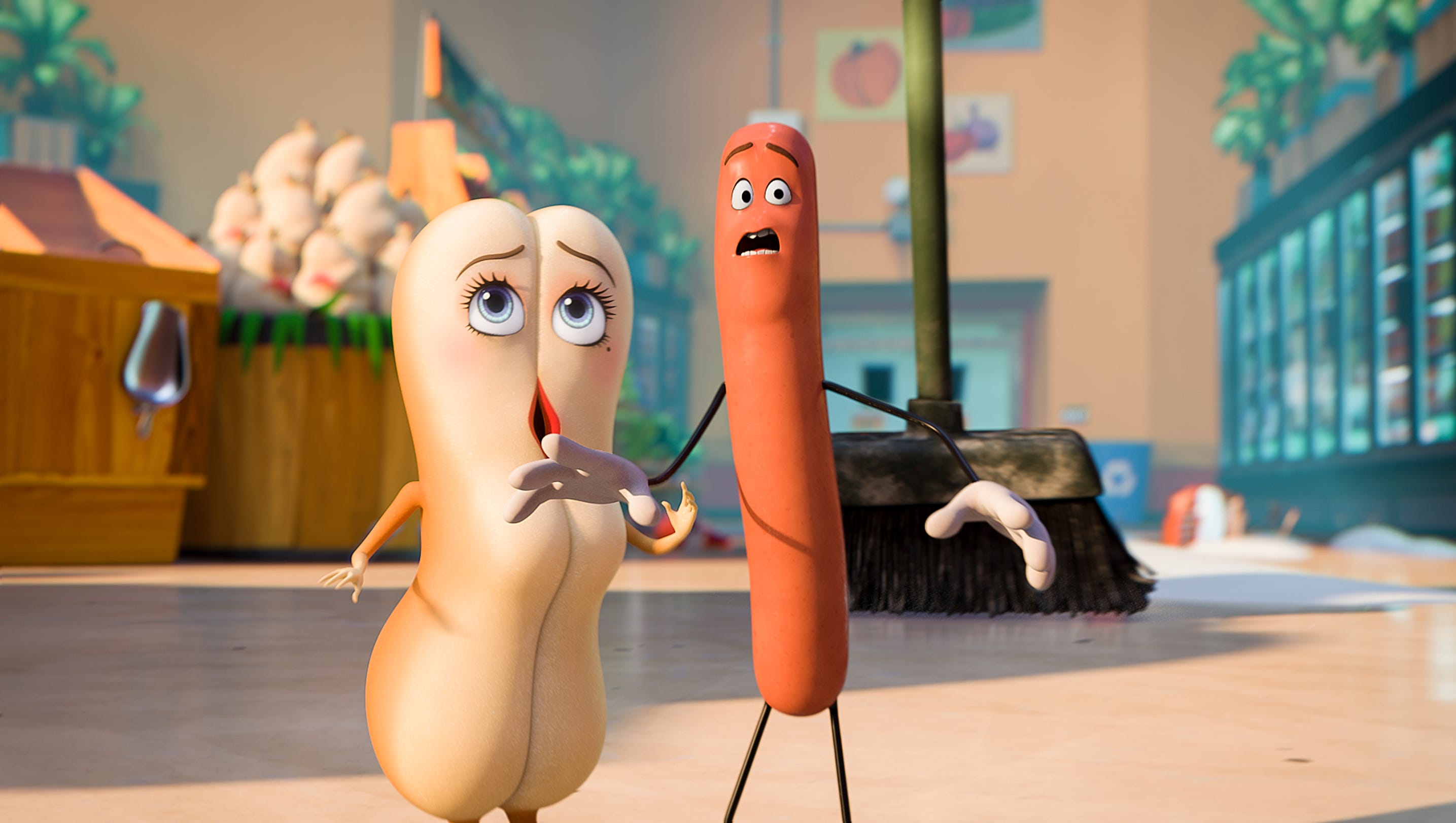 Lesbian With Hot Dogs - Review: Crude food comes to life in smart 'Sausage Party'