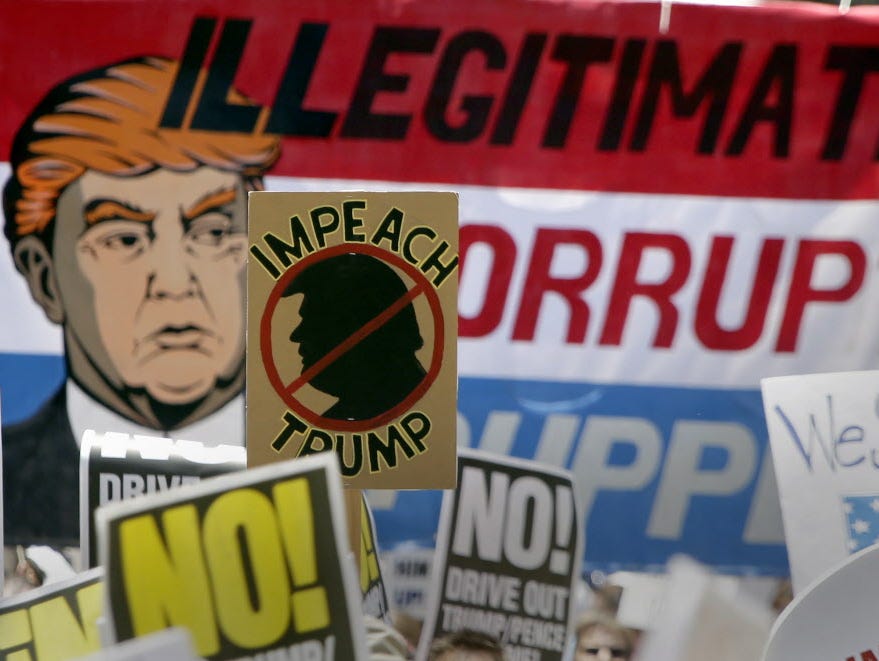 Anti-Trump march in Los Angeles on July 2, 2017.