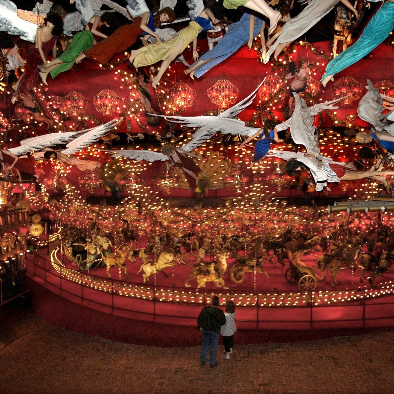 The House On The Rock near Spring Green features a giant carousel.
