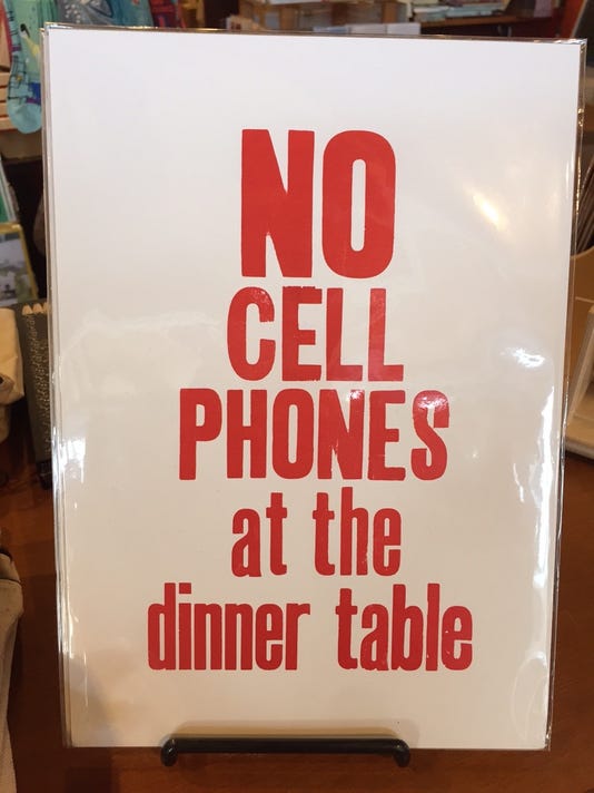 Image result for no cell phone in dining room