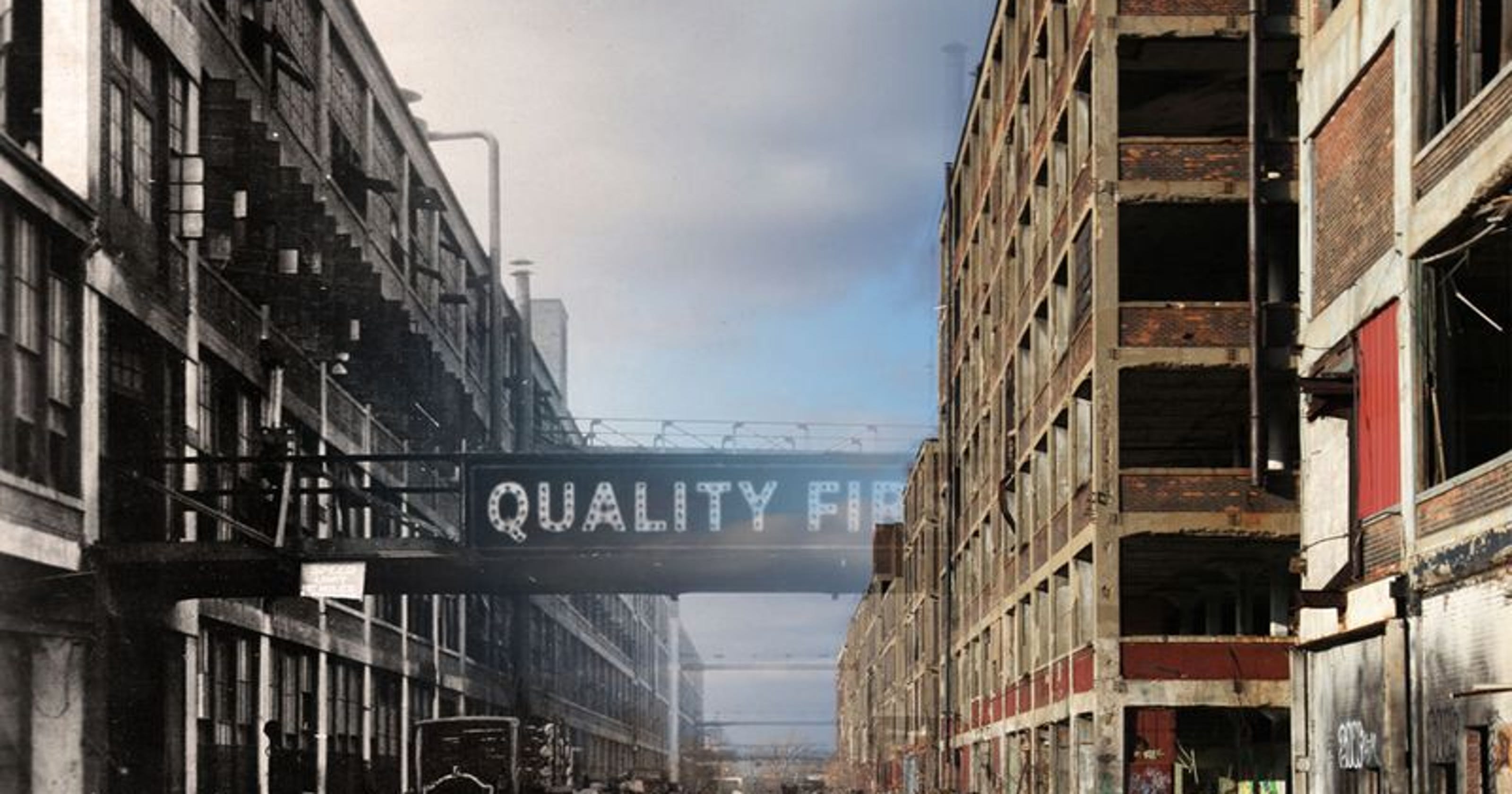 The Packard Plant Then and now interactive comparison