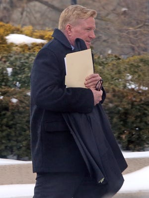 Carl Immich arrives to the U.S. Southern District Court of New York in White Plains on Feb. 13, 2017, for his sentencing where he has pleaded guilty to embezzling money. Immich was the property manager for a low-income housing development called Tubman Terrace Apartments.