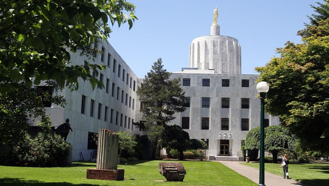 Oregon Capitol, which includes the office of the secretary of state.