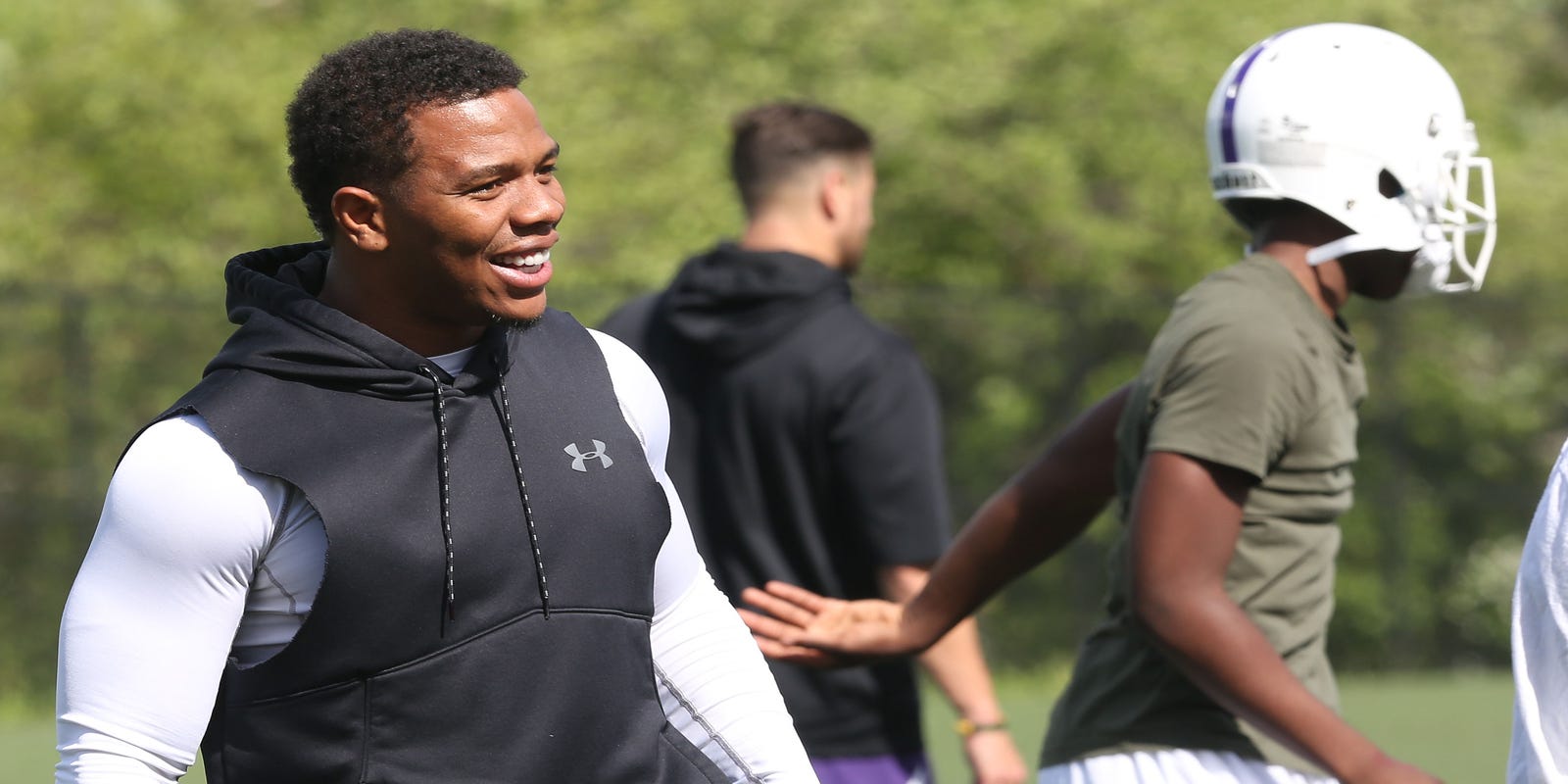 Ray Rice Returns To New Rochelle High As A Football Assistant Coach