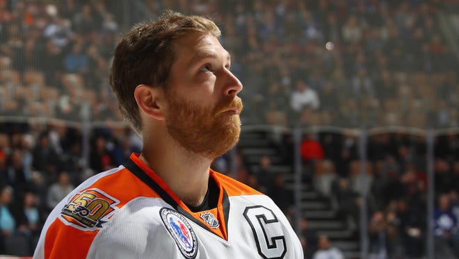 Eleven of Claude Giroux's 19 points have come on the power play.