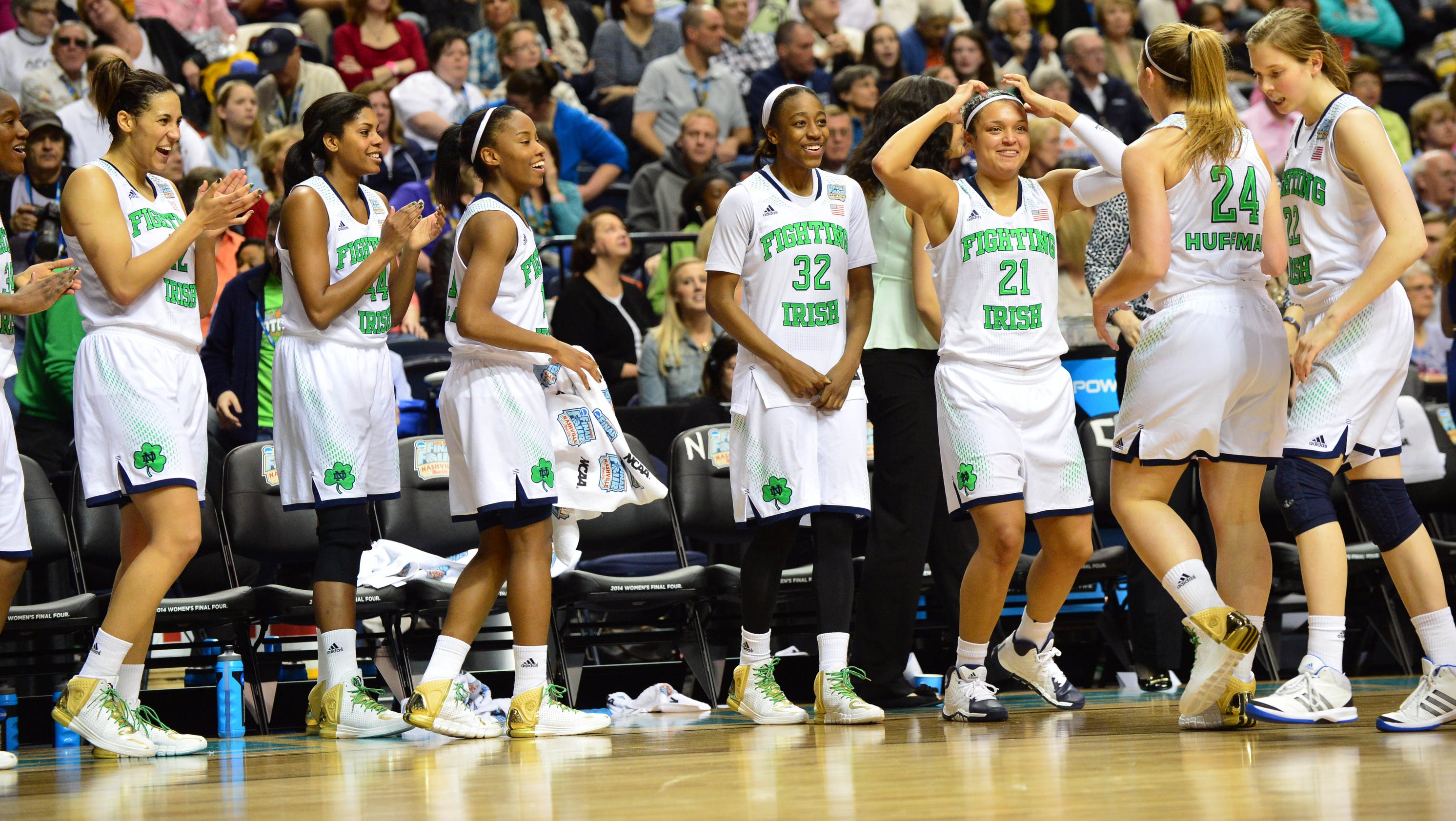 Notre Dame women advance to the national championship with 8761 win
