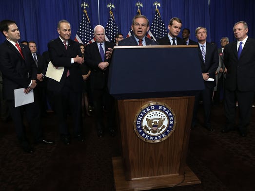 Menendez and Sens. Marco Rubio, Chuck Schumer, John