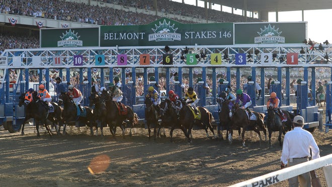 The Belmont Stakes will be simulcast at around 4:48 p.m. Saturday at Ruidoso Downs Racetrack.